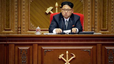 North Korean leader Kim Jong Un listens during the congress of the ruling Workers' Party in May 2016.