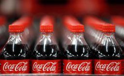 SALT LAKE CITY, UT - FEBRUARY 10: Bottles of Coke-Cola wait to be shipped out at a Coco-Cola bottling plant on February 10, 2017 in Salt Lake City, Utah. 