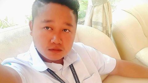 A selfie of Pyae Sone Win Maung, 28, driver for World Health Organization (WHO). The undated handout photo was provided by Pyae Sone Win Maung's family on April 21, 2020. 
