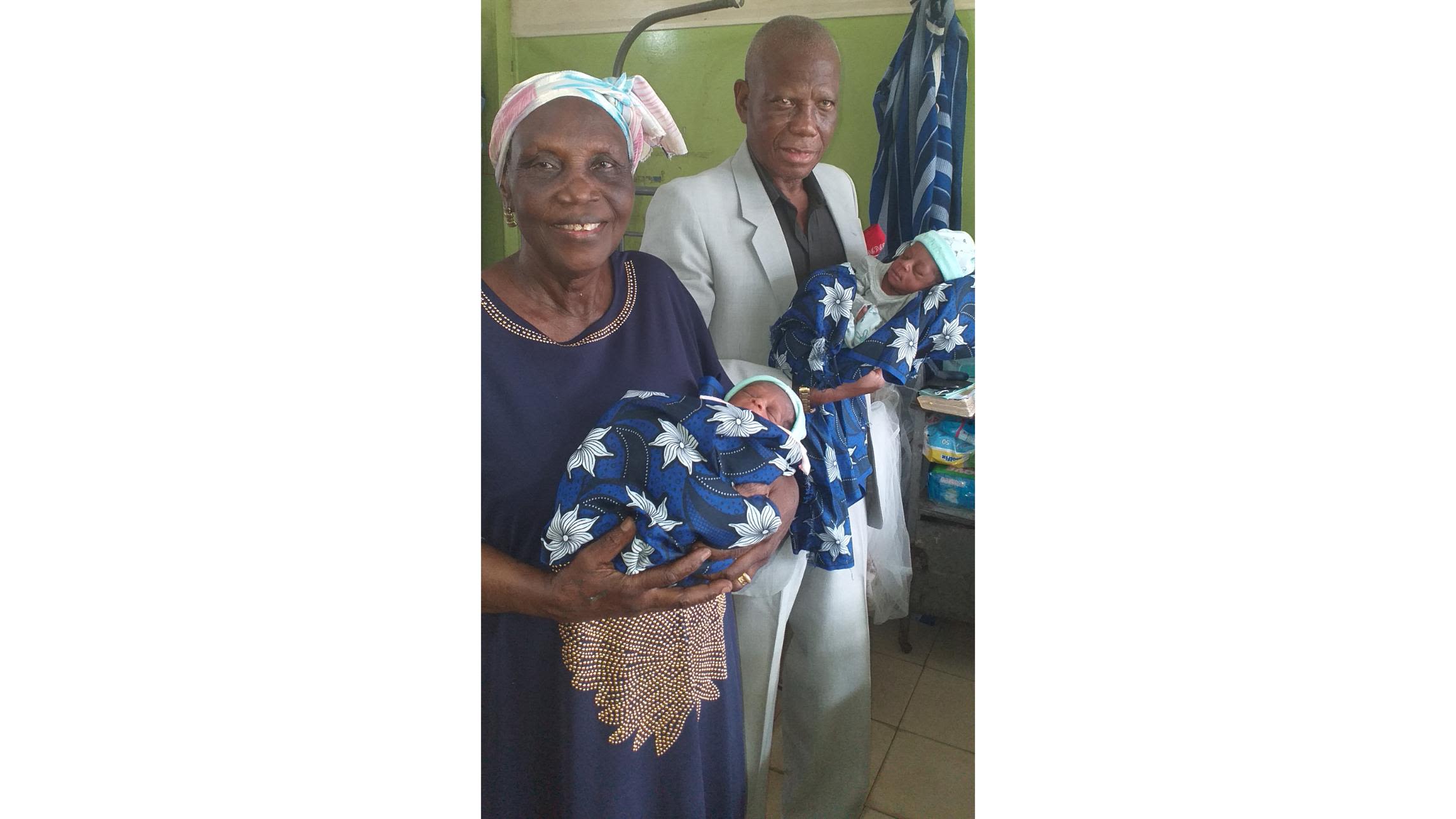 Nigerian woman, 68, gives birth to twins after four IVF attempts