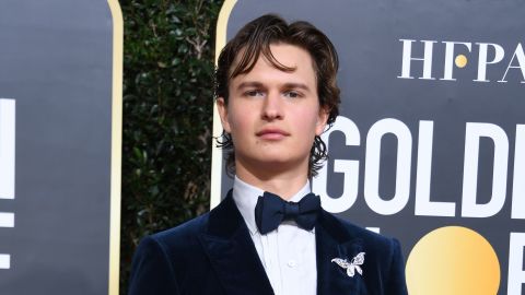 Ansel Elgort arriving at the 77th annual Golden Globe Awards on January 5, 2020, in Beverly Hills, California. 