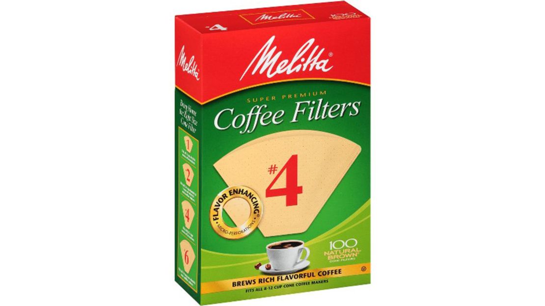 Melitta Natural Brown #4 Coffee Filter, 100ct