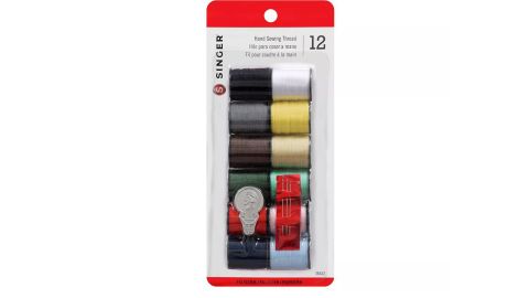 Singer 12pk Thread, Assorted Colors