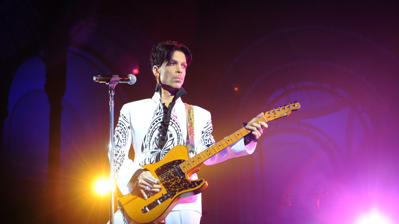 Prince performs on October 11, 2009, at the Grand Palais in Paris. 