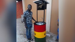 Richard Kwarteng, 32, and his team have caught the attention of Ghana's top officials for inventing a solar-powered device to help stop the spread of Covid-19.