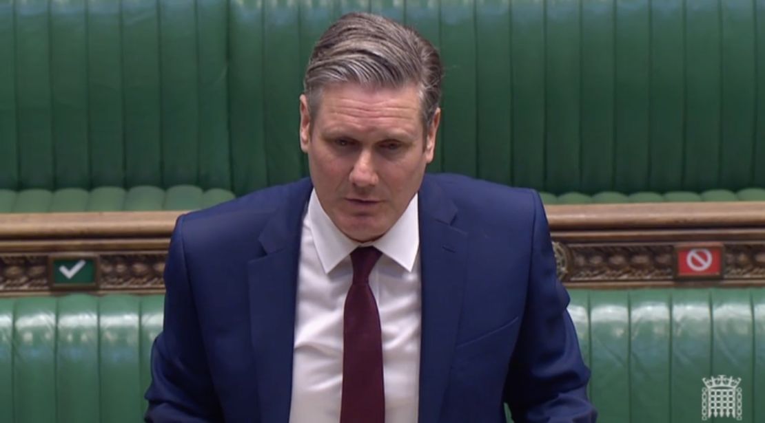Labour leader Keir Starmer makes his debut at the first ever virtual PMQs.