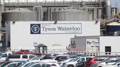 The Tyson Fresh Meats plant in Waterloo, Iowa, has a workforce of nearly 3,000.