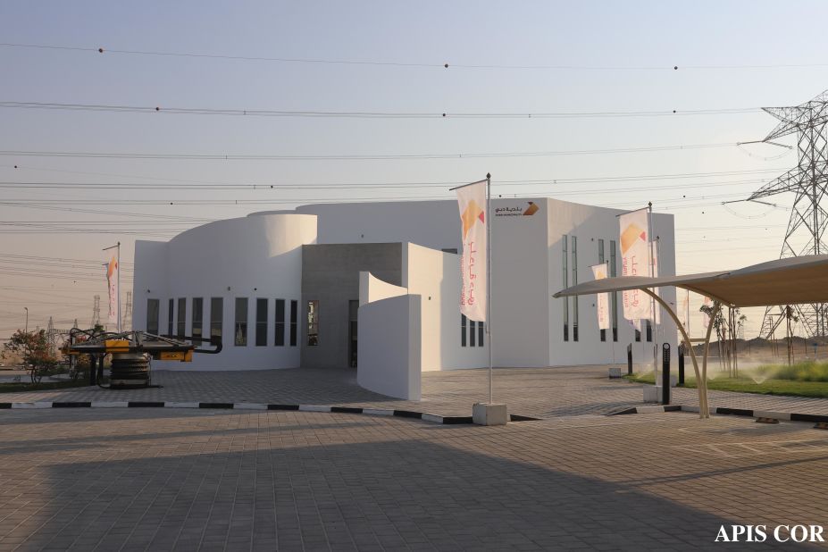 Claiming to be the largest 3D printed building in the world, this two-story commission from the Dubai Municipality is 9.5 meters high with an area of 640 square meters. Completed in late 2019, with walls created by US-based Apis Cor, the building was formed using a mobile 3D printer and designed to withstand harsh climactic conditions.