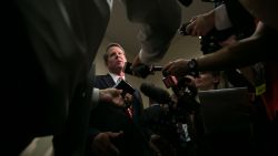 ATHENS, GA - JULY 24:  Secretary of State Brian Kemp addresses the media after he declares victory during an election watch party on July 24, 2018 in Athens, Georgia. Kemp defeated opponent Casey Cagle in a runoff election for the Republican nomination for the Georgia Governor's race.  (Photo by Jessica McGowan/Getty Images)