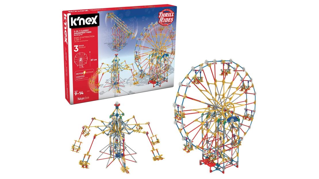 K'nex Thrill Rides 3-In-1 Classic Amusement Park Building Set