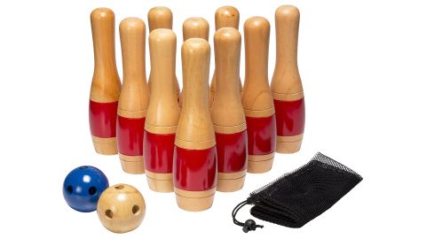Hey! Play! Lawn Bowling Game with Mesh Bag