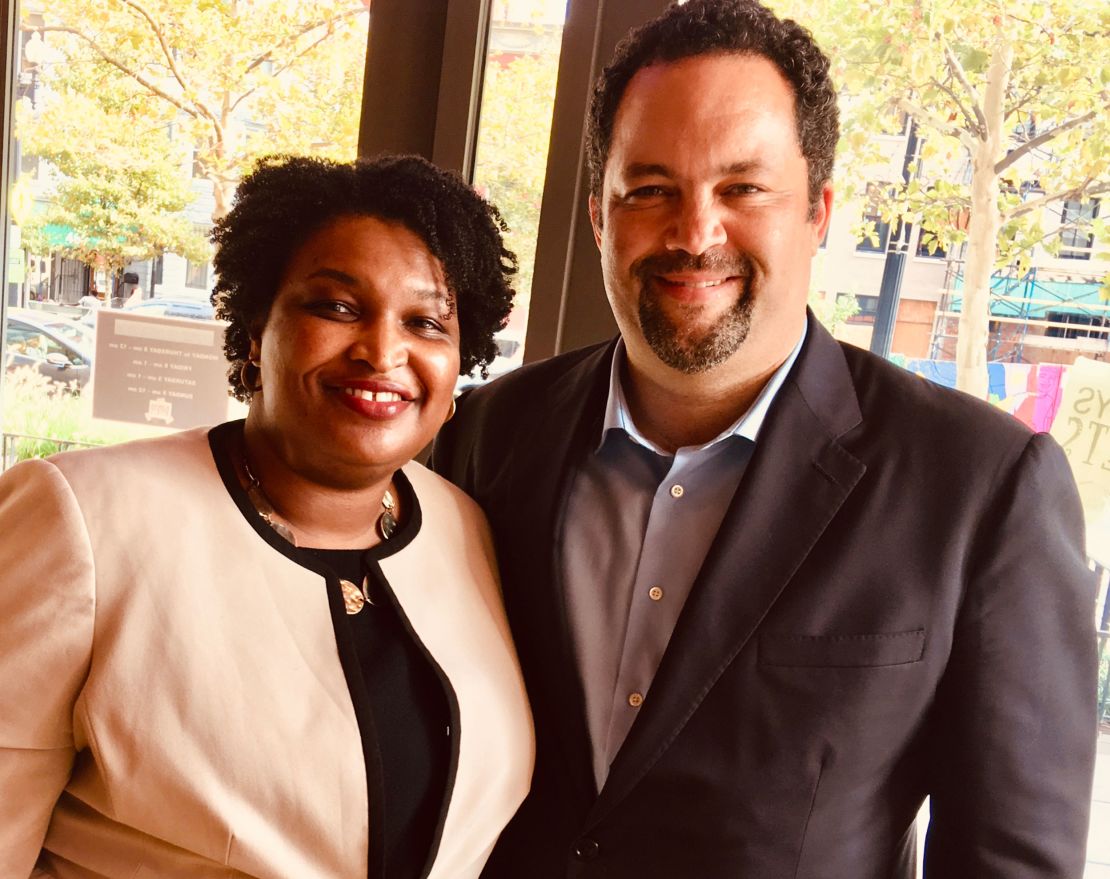 Stacey Abrams and Benjamin Jealous