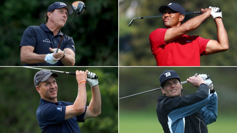 Tiger Woods, Phil Mickelson, Tom Brady and Peyton Manning are set to ...