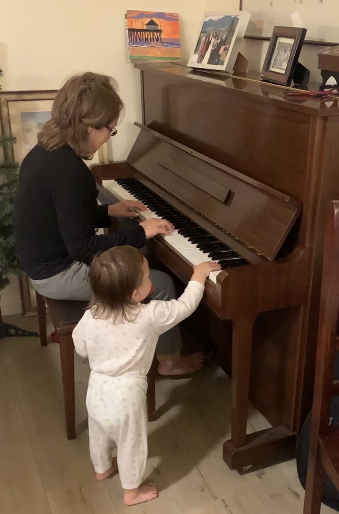 Walker's mother and daugher share a passion for music.