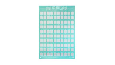 100 Books Scratch Off Poster