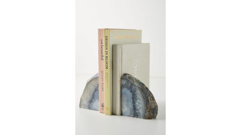 Agate Crystal Bookends