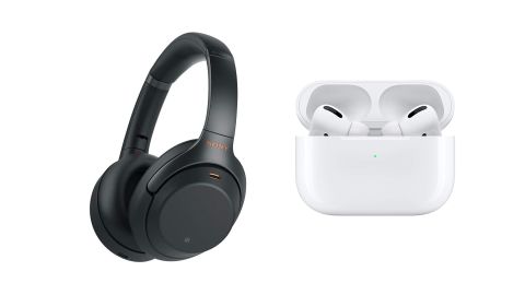 Sony WH-1000XM3 Noise-Cancelling Headphones and Apple AirPods Pro