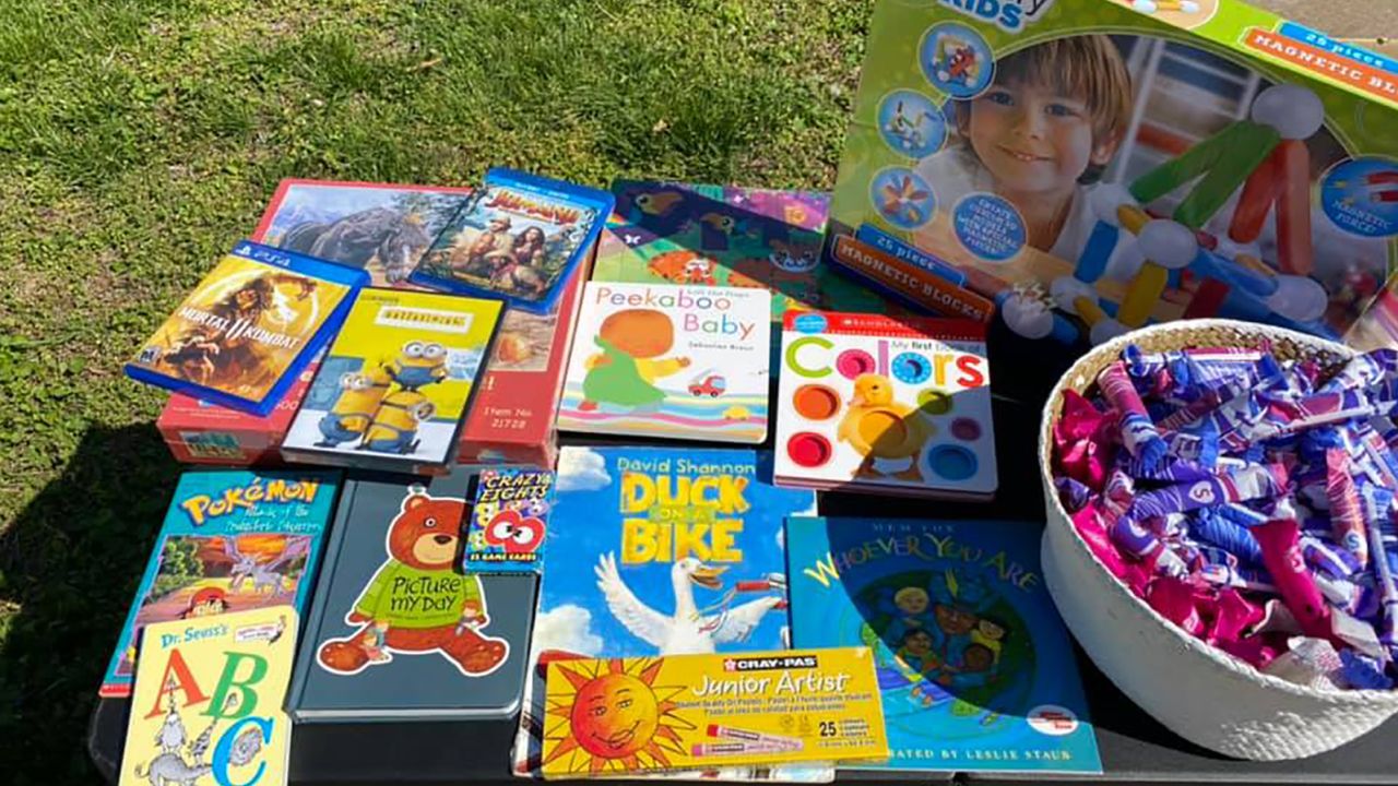 Members of the community have also made their own donations of children's books and games. 