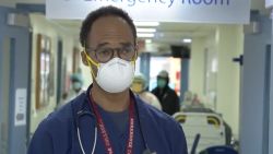 Dr. Rob Gore inside the emergency room at SUNY Downstate Medical Center.