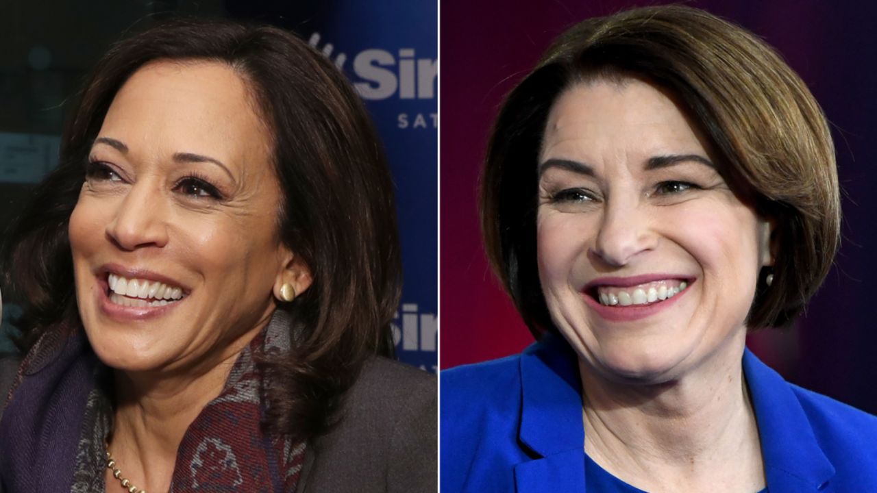 amy klobuchar kamala harris SPLIT