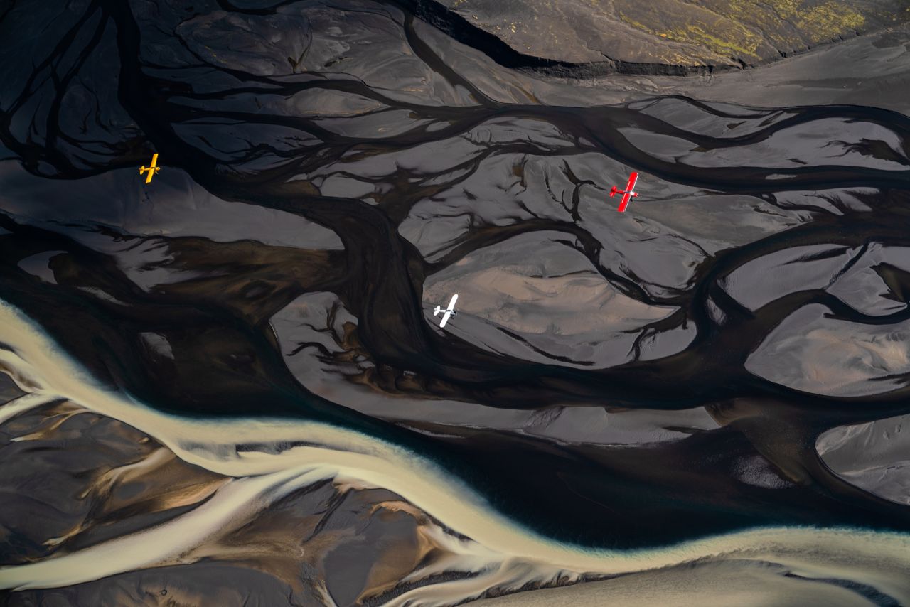 Photos are shot from a plane 2,000 to 4,000 feet in the air. From the book "At Glacier's End."