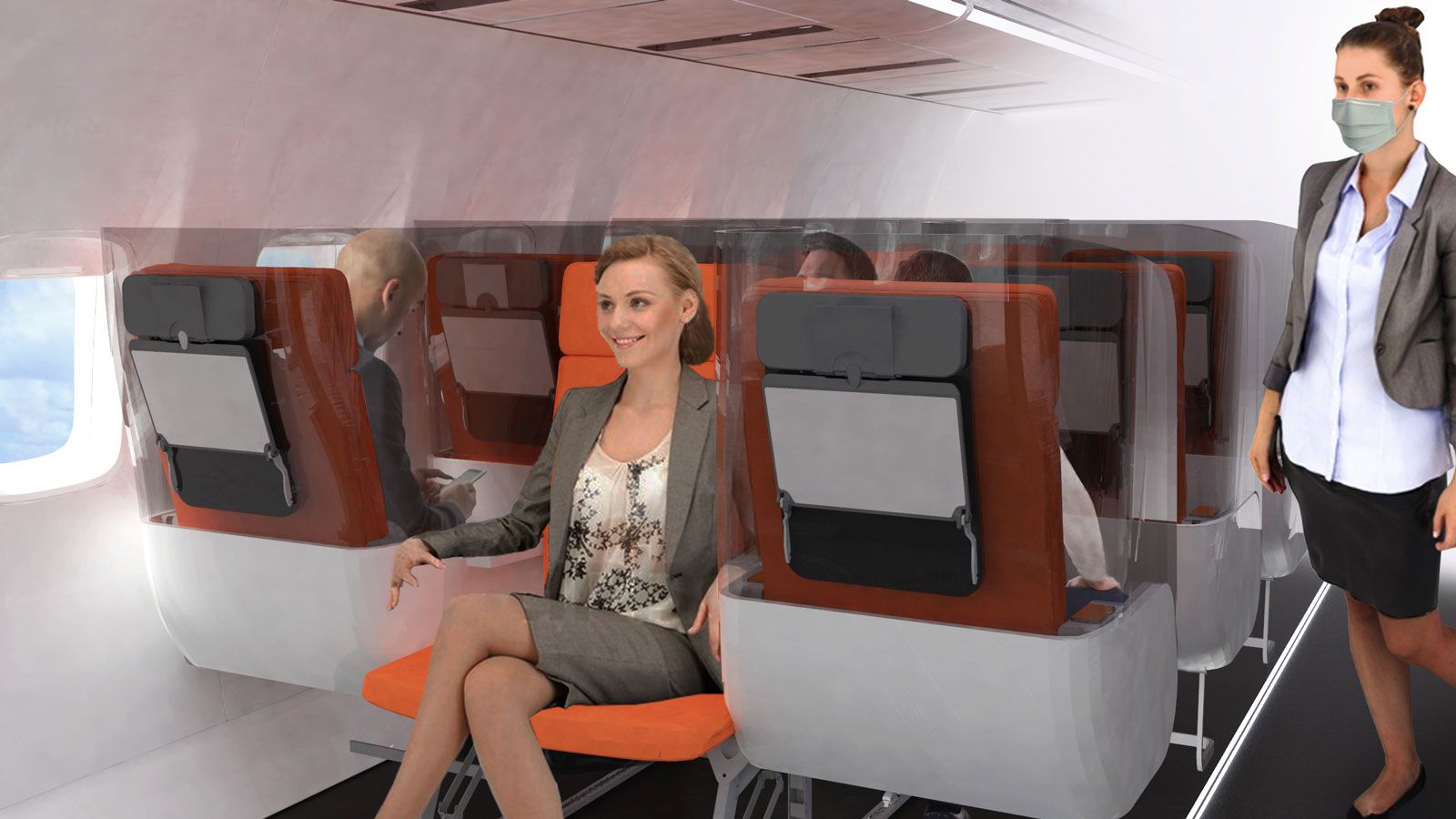 How designers are making tight economy seats roomier on airplanes