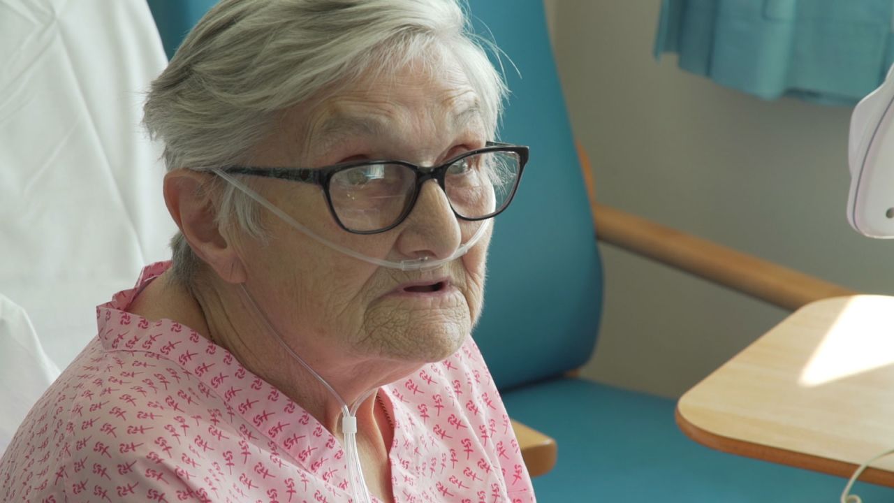 Jacqueline Smith recovers on a ward for coronavirus patients at UHCW.
