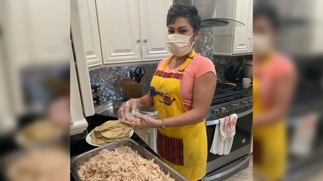 Maria Ramirez has cooked dozens of chicken enchiladas in her Bloomington, California, home.