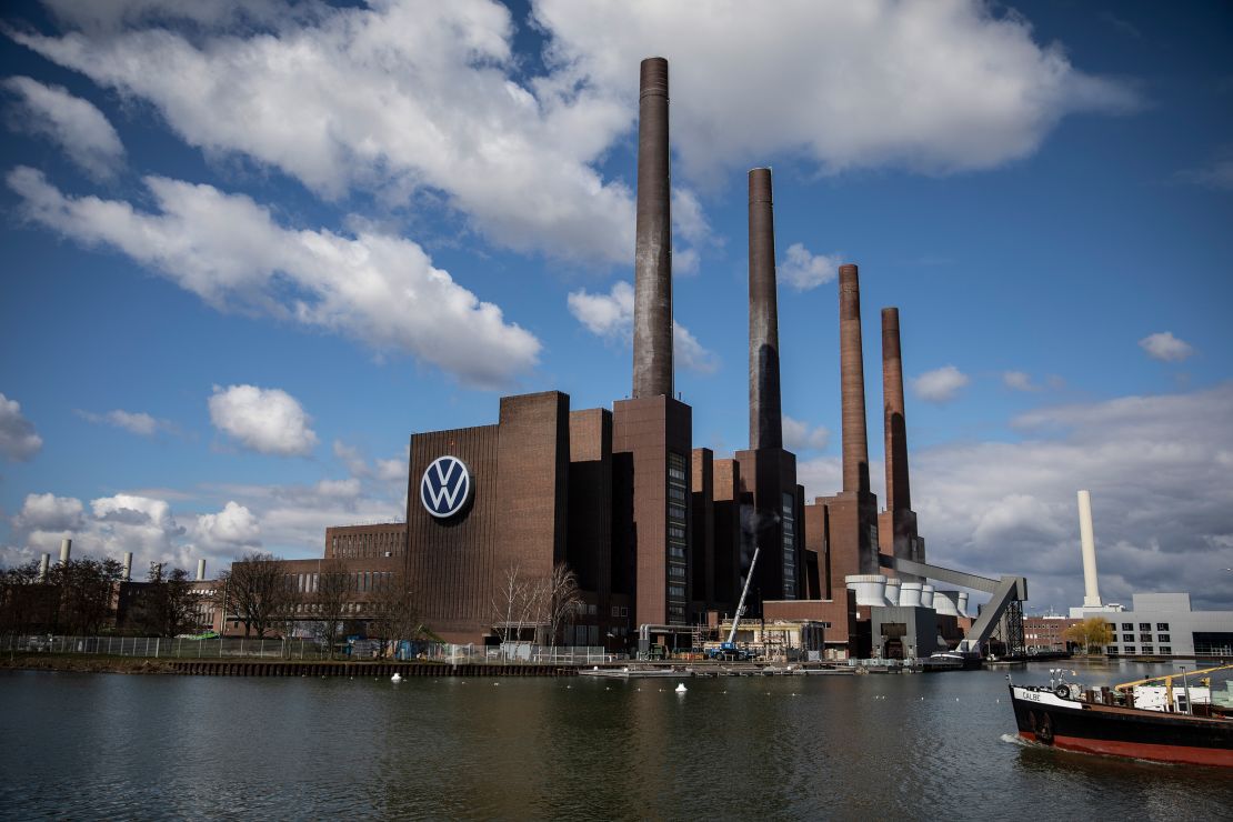 Volkswagen's gigantic factory complex in Wolfsburg, Germany.