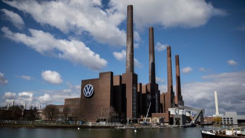 Volkswagen's gigantic factory complex in Wolfsburg, Germany.