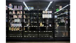 Shelves sit empty in the dairy section at a supermarket in Princeton, Illinois, U.S., on Thursday, April 16, 2020. The Trump administration would like to make purchases of milk and meat products as part of a $15.5 billion initial aid package to farmers rattled by the coronavirus, said Agriculture Secretary Sonny Perdue. Photographer: Daniel Acker/Bloomberg via Getty Images