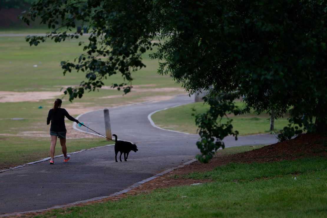 Piedmont Park, photographed in April, is normally packed with Spring visitors, but not this year. 
