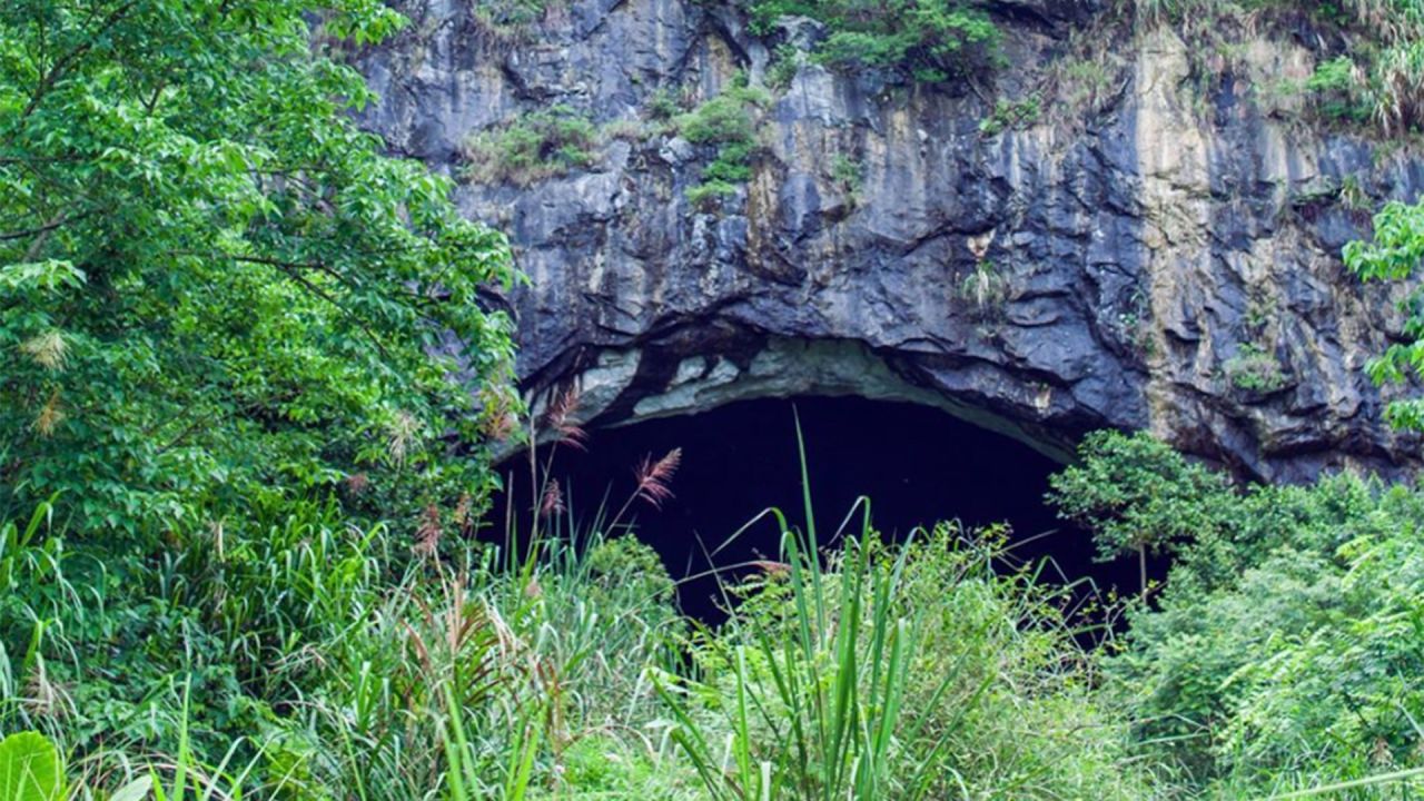 The entrance to one of the caves in a vast limestone cave system in Yunnan province, China, which Eco Health Alliance has been exploring for over 10 years.