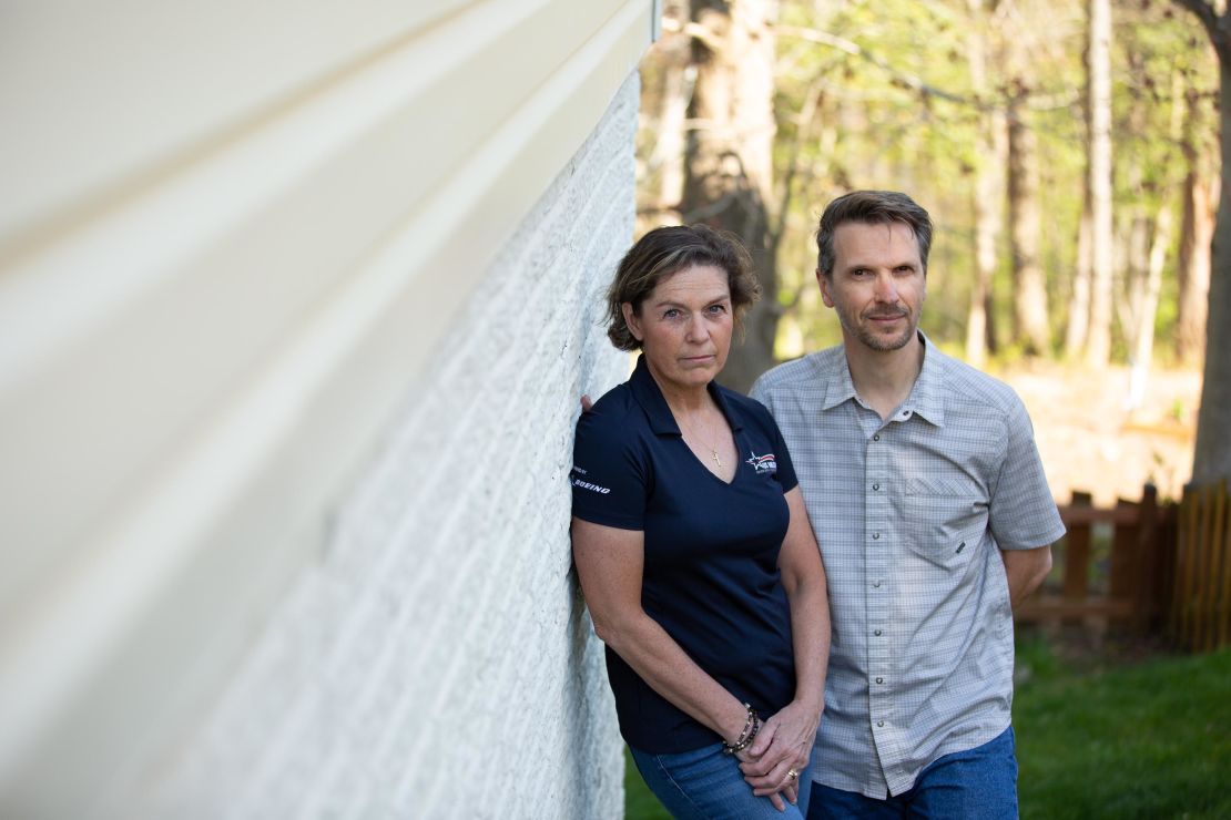 Matt and Maatje Benassi both work for the US Military. (Heather Fulbright / CNN)