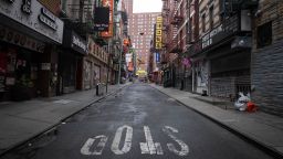 Chinatown in Manhattan is seen empty with all of it's business closed amid the coronavirus outbreak. The state of New York has turned into the epicenter of the COVID-19 coronavirus in the United States with over 75,000 confirmed cases and 1,500+ deaths reported. (Photo by Braulio Jatar/Echoes Wire/Barcroft Media/Getty Images)