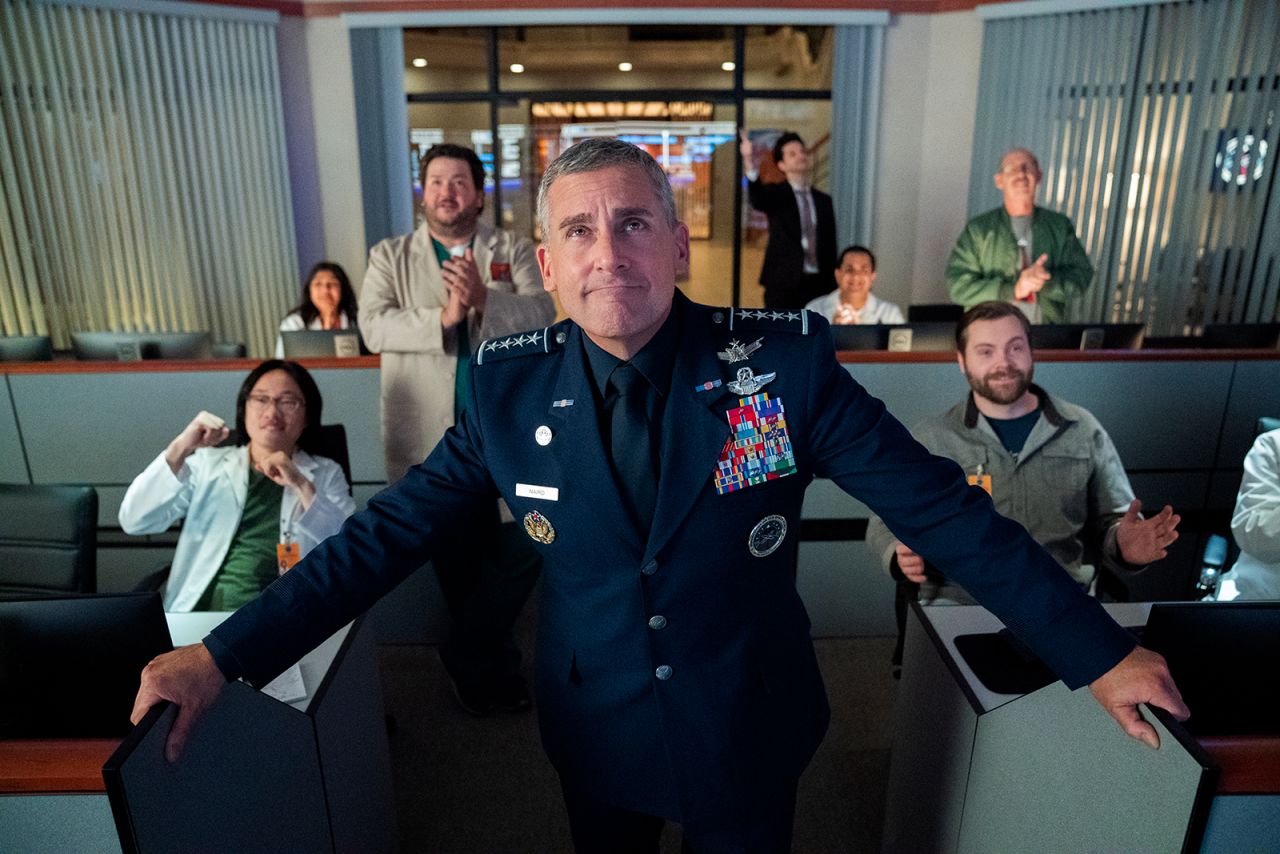 <strong>"Space Force"</strong>: A comedy series about the people tasked with creating Space Force, a (fictional) new branch of the US military. From Greg Daniels and star Steve Carell. <strong>(Netflix)</strong>