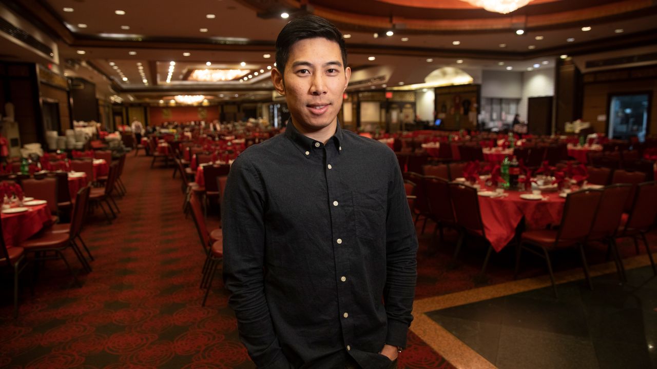 Truman Lam, manager of Jing Fong Restaurant in Manhattan's Chinatown, pictured in February. (Jorge Corona / New York University)