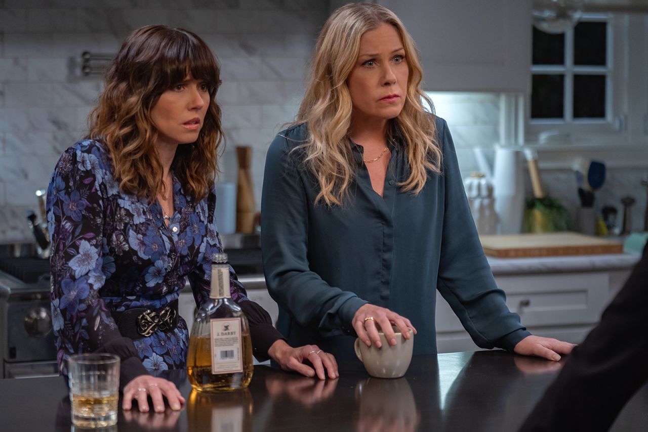 <strong>"Dead to Me" Season 2</strong>: Picking up in the aftermath of that bloody backyard reveal, Jen and Judy struggle to hide a dark secret. With a surprising new visitor in town and Detective Perez hot on their heels, the stakes have never been higher. <strong>(Netflix)</strong>