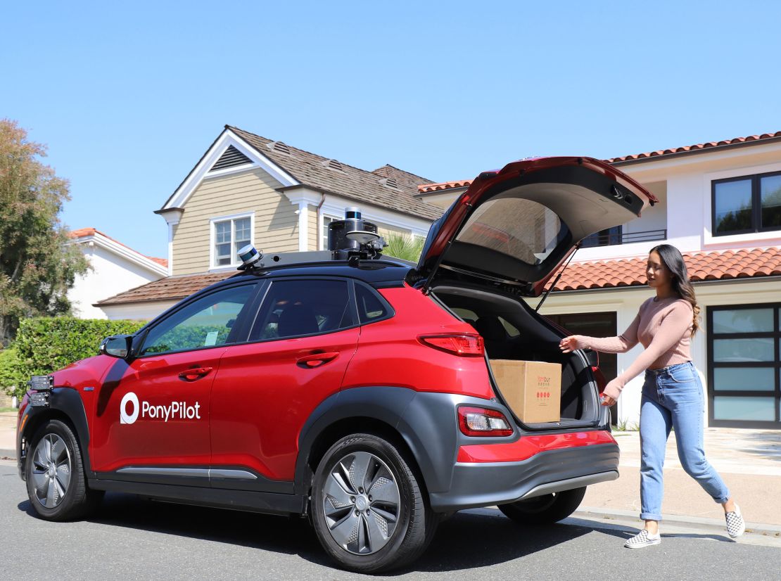 Pony AI launched a delivery service that uses self-driving cars in Irvine, California. So far, it makes about 200 deliveries a day.