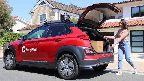 Pony AI launched a delivery service that uses self-driving cars in Irvine, California. So far, it makes about 200 deliveries a day.