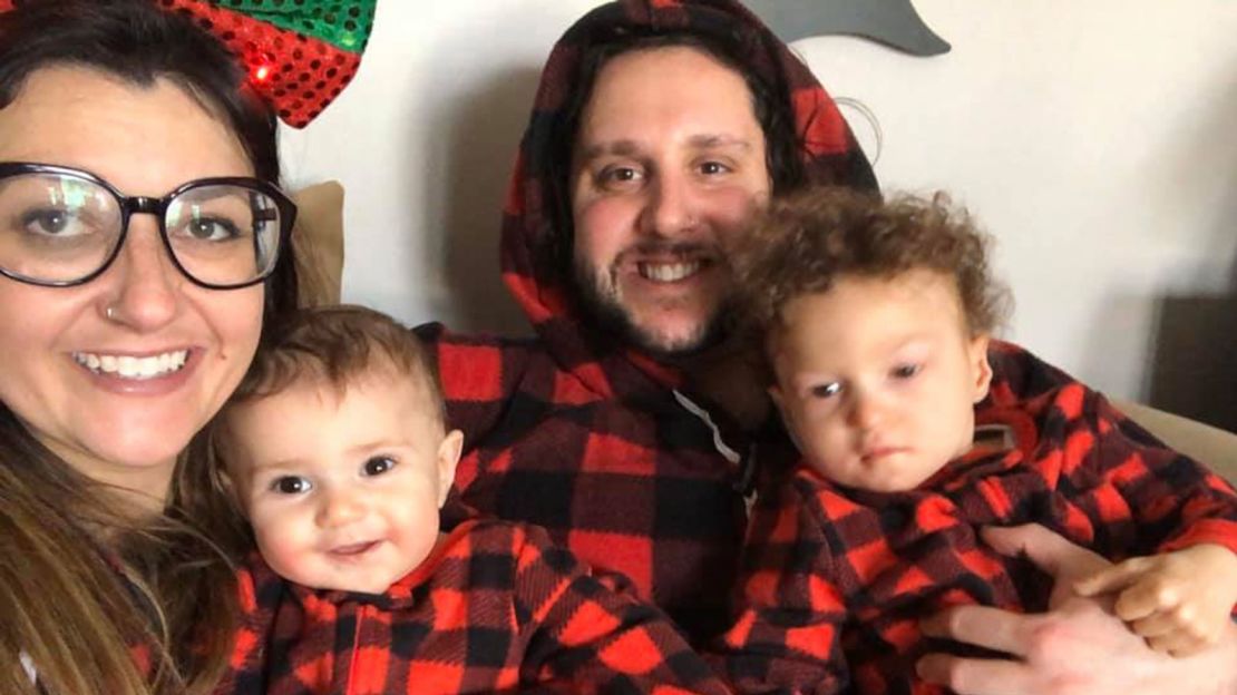 Katie Coelho with daughter Penelope, Jonathan Coelho and son Braedyn.