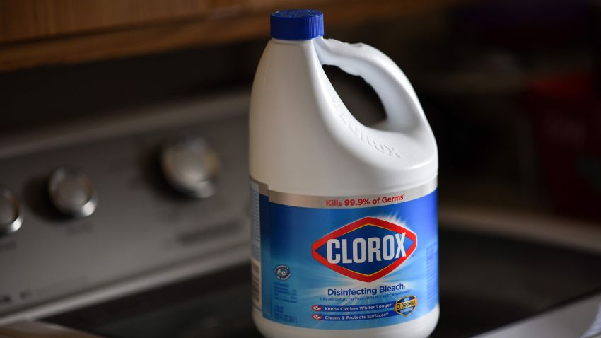 This illustration photo shows a bottle of Clorox bleach in Culver City, California, on April 24, 2020, amid the novel coronavirus pandemic. - Top White House coronavirus advisor Deborah Birx shrank in horror and around the nation comedians sharpened their pens: President Donald Trump had just asked if virus victims couldn't be injected with disinfectant. Even as a new poll shows most Americans wish the former real estate magnate would leave science to the experts, Trump on April 23 evening hit a new high in the annals of amateur presidential doctoring.