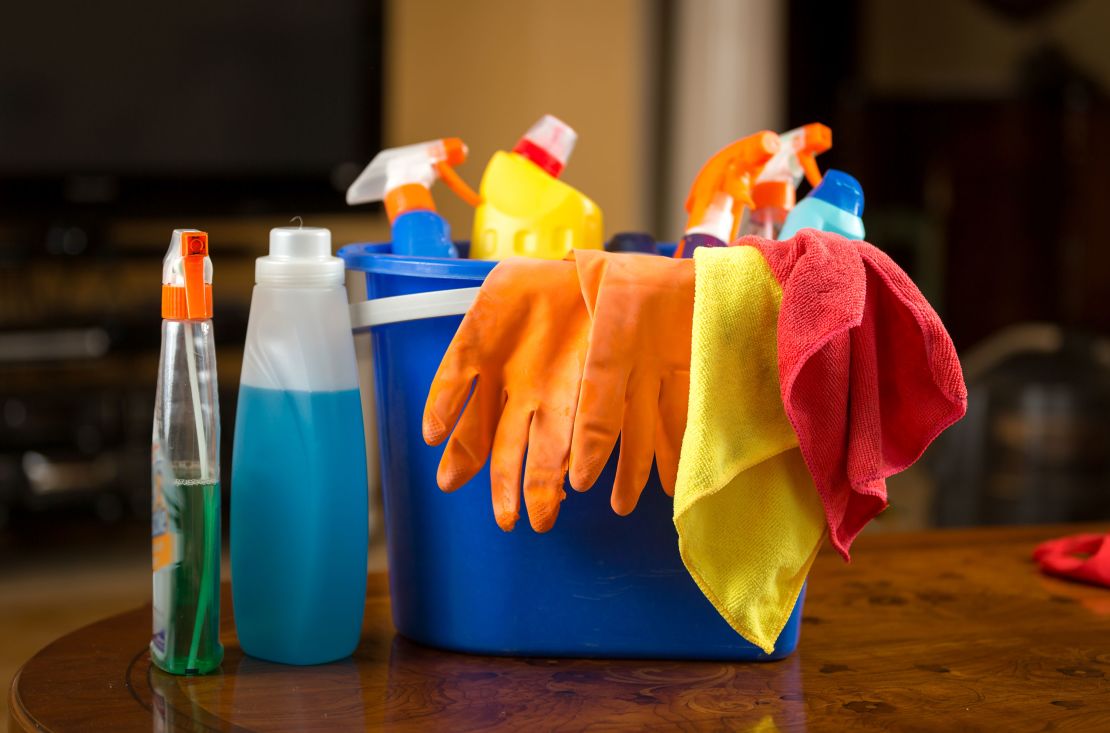 cleaning supplies STOCK