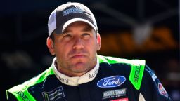 Ryan Newman, driver of the #6 Acronis Ford, stands in the garage during practice for the Monster Energy NASCAR Cup Series Bass Pro Shops NRA Night Race at Bristol Motor Speedway on August 16, 2019 in Bristol, Tennessee. 