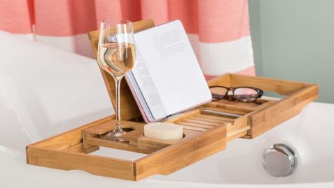 The Twillery Co. Eshleman Bamboo Bathtub Caddy