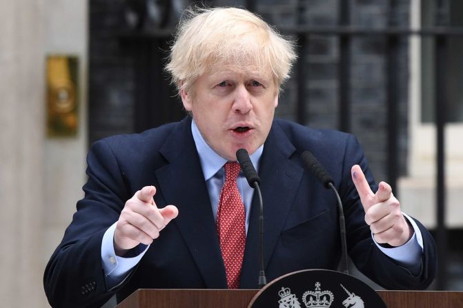 After recovering from the coronavirus, British Prime Minister Boris Johnson<a href="index.php?page=&url=https%3A%2F%2Fedition.cnn.com%2F2020%2F04%2F27%2Fuk%2Fboris-johnson-downing-street-speech-return-intl-gbr%2Findex.html" target="_blank"> returned to work</a> on April 27, 2020.