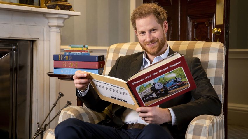 Harry, The Duke of Sussex photographed in January this year during the recording of his on-camera introduction to the new animated special "Thomas & Friends: The Royal Engine". The 22-minute episode features Her Majesty The Queen and HRH The Prince of Wales as a child and has been produced as part of Thomas & Friends' 75th anniversary celebrations this year. 