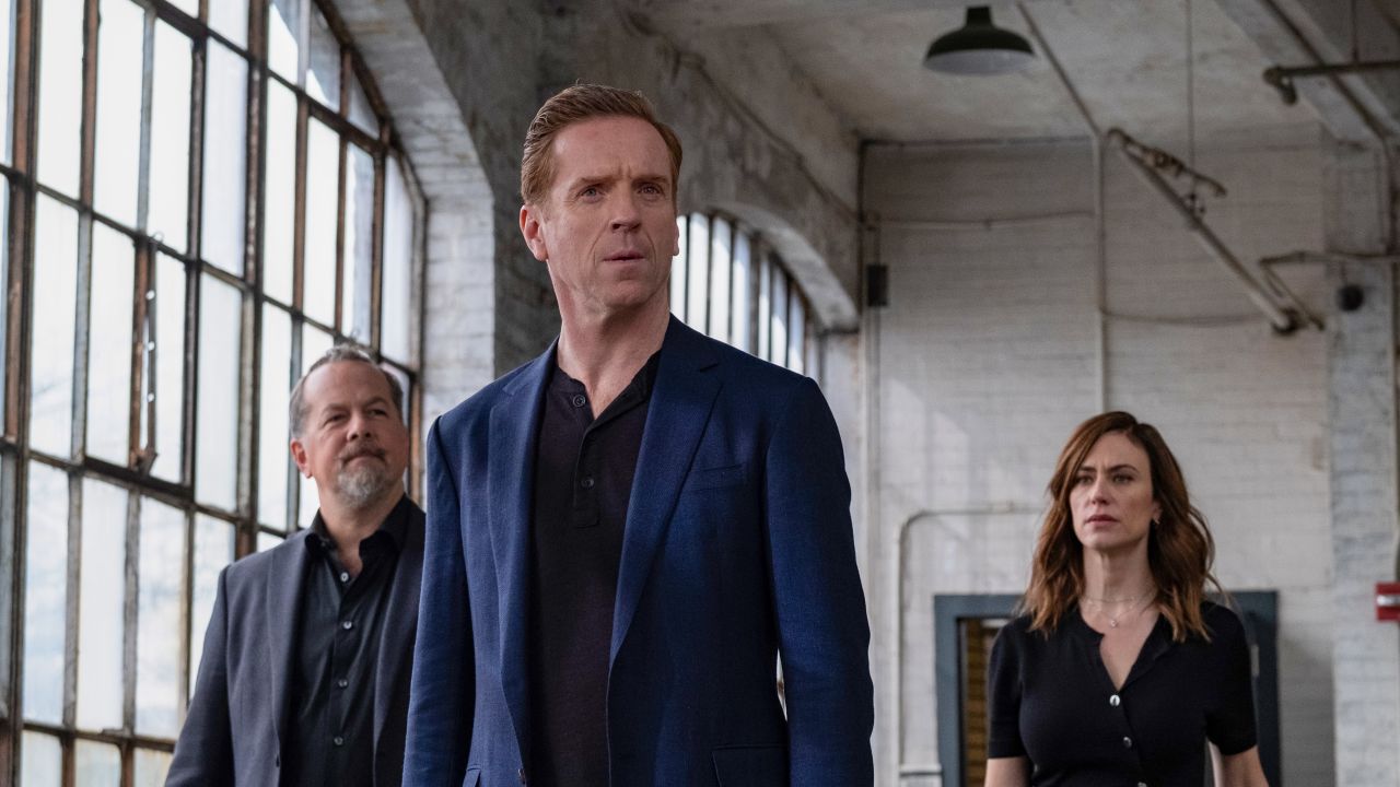 David Costabile, Damian Lewis and Maggie Siff in 'Billions.'