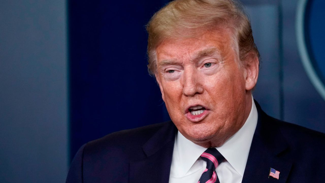 WASHINGTON, DC - APRIL 24: U.S. President Donald Trump speaks during the daily coronavirus task force briefing at the White House on April 24, 2020 in Washington, DC. Earlier on Friday, President Trump signed into law the Paycheck Protection Program and Health Care Enhancement Act, a $484 billion bill that aids small businesses and hospitals under stress from the coronavirus pandemic. (Photo by Drew Angerer/Getty Images)