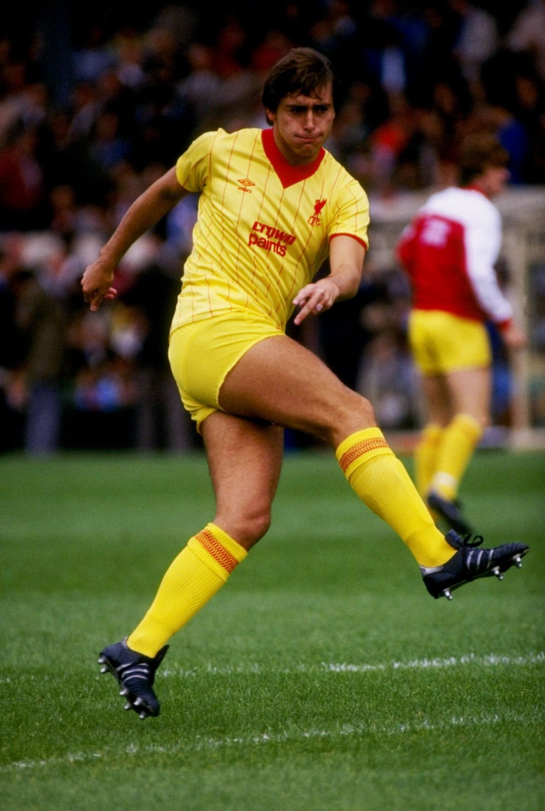 Michael Robinson playing for Liverpool in 1983.